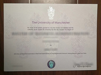 University of Manchester diploma