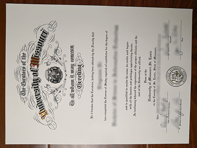 University of Missouri–St. Louis diploma