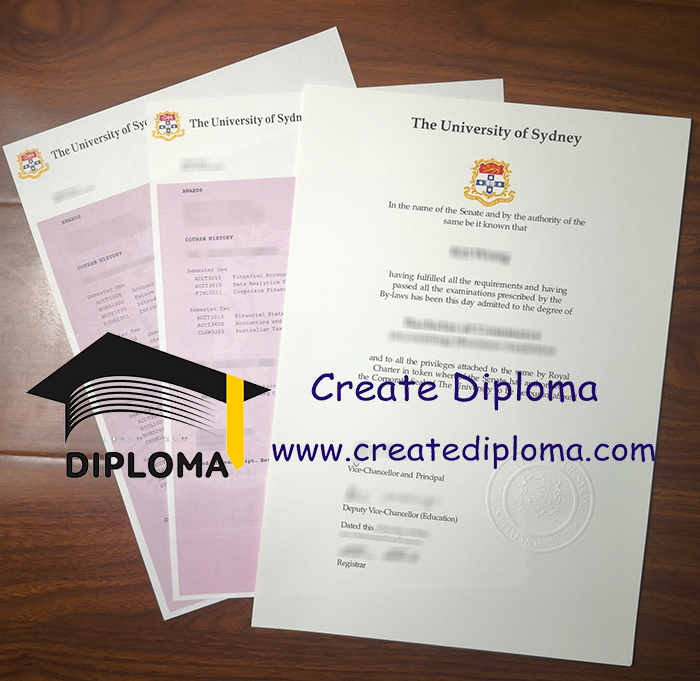 University of Sydney diploma and transcript