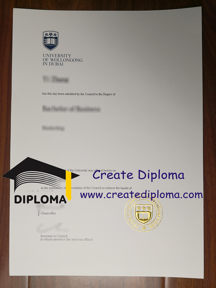 University of Wollongong In Dubai diploma