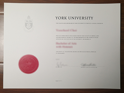 York University diploma