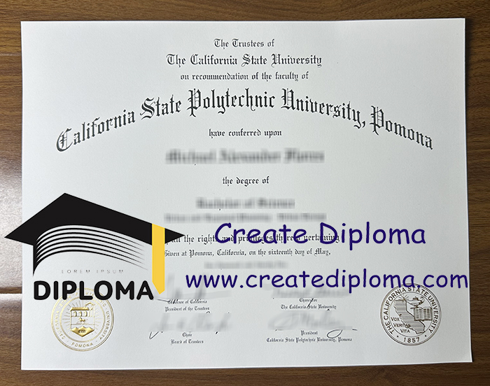 California State Polytechnic University Pomona diploma