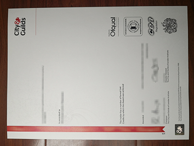 City & Guilds certificate