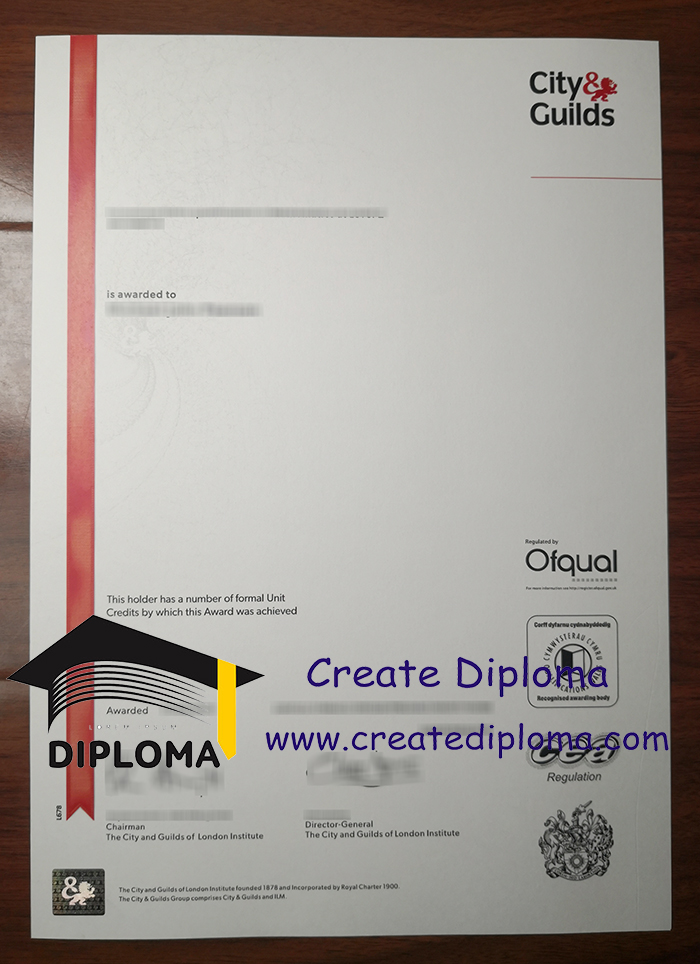 City & Guilds certificate