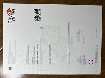 City & Guilds diploma