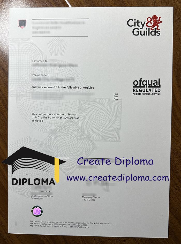 City & Guilds diploma