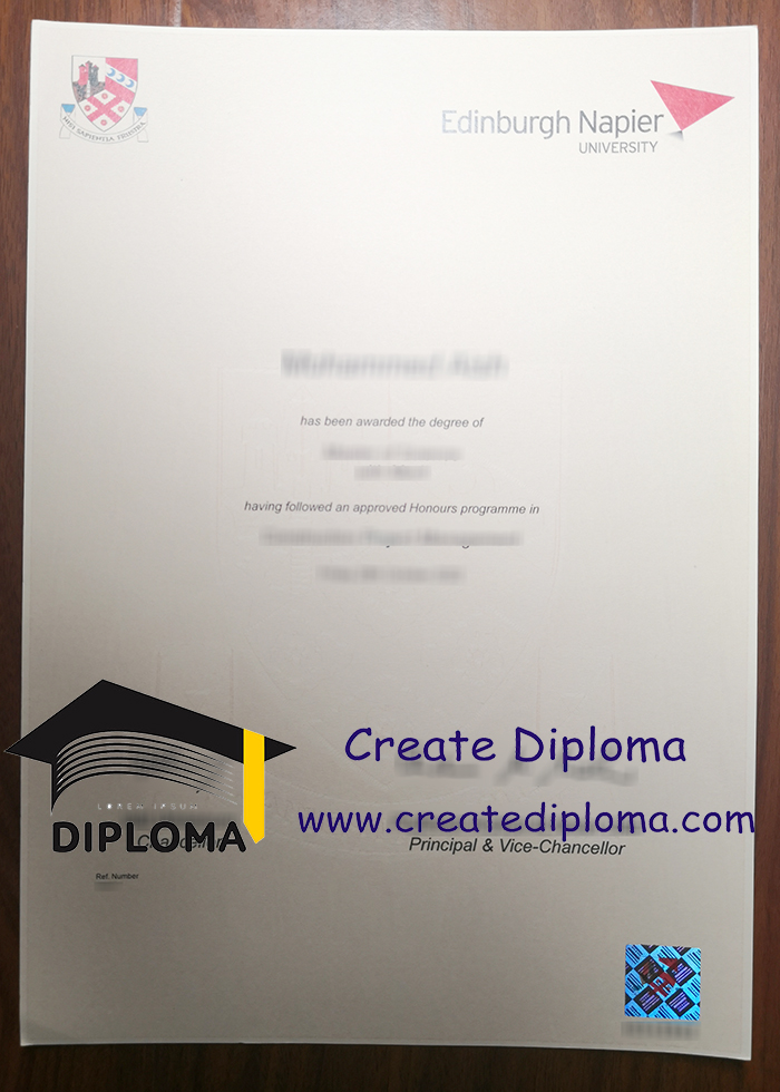 Edinburgh Napier University diploma
