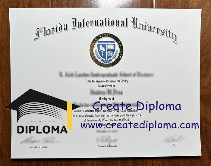 Florida International University diploma