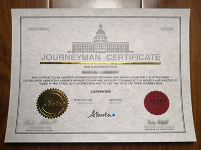 Journeyman Certificate
