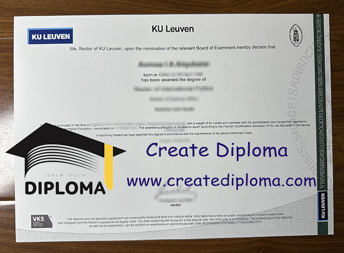 KU leuven diploma
