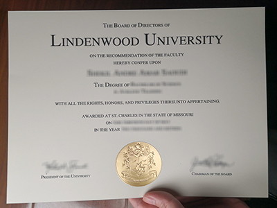 Lindenwood University diploma