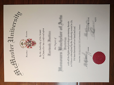 McMaster University diploma