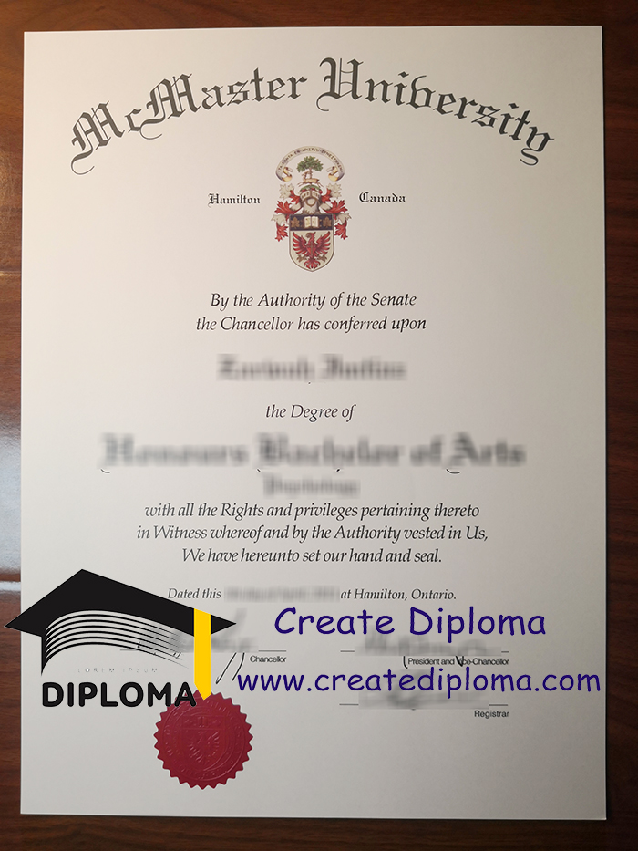 McMaster University diploma