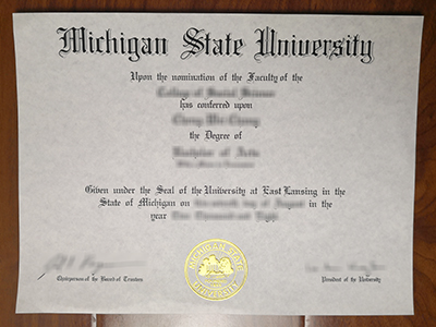 Michigan State University diploma