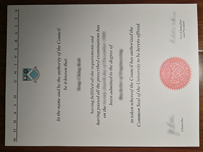 Monash University diploma