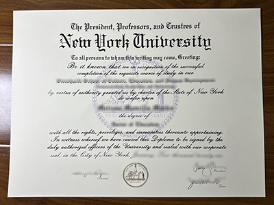 New York University diploma