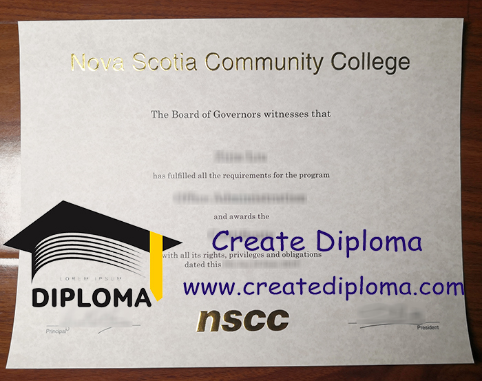 Nova Scotia Community College diploma
