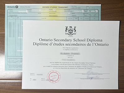Ontario Secondary School diploma and transcript