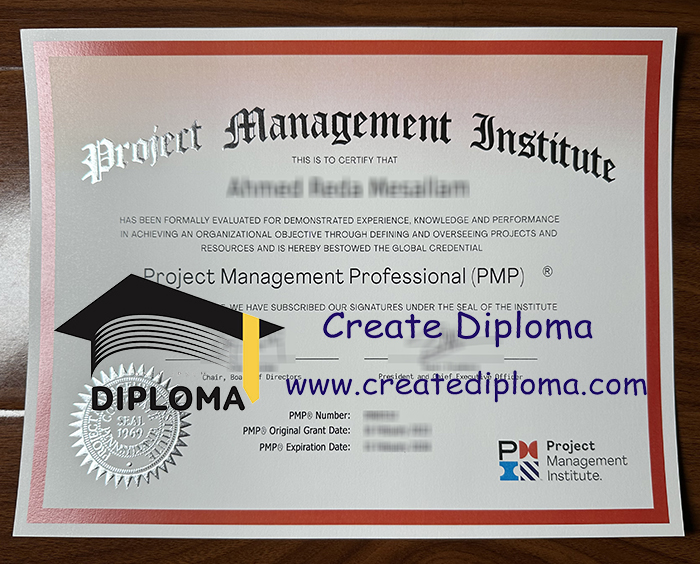 Project Management Institute certificate