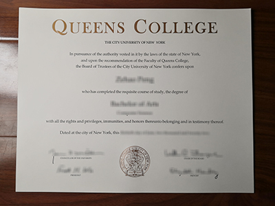 Queens College diploma
