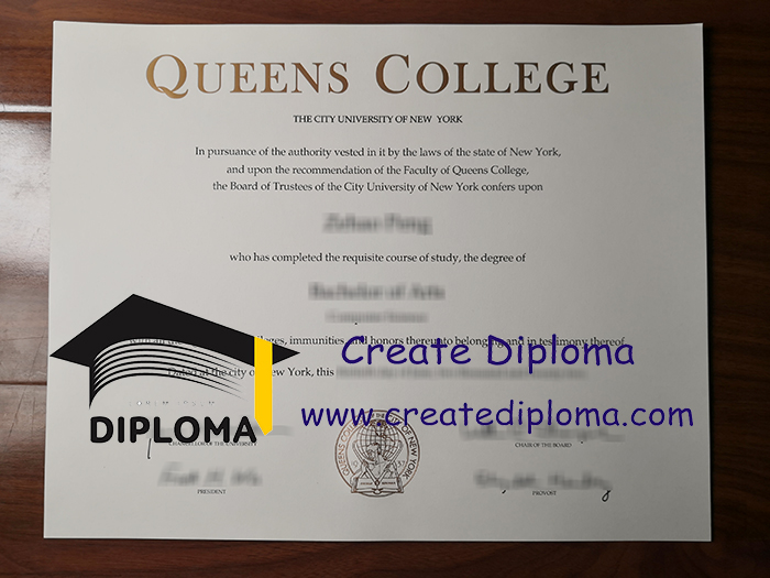 Queens College diploma