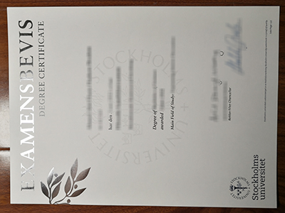 Stockholms Universitet diploma