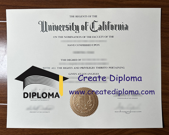UC Los Angeles diploma