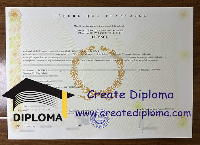 Universite Toulouse III - Paul Sabatier diploma