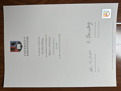 University of Birmingham diploma