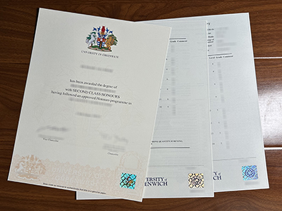 University of Greenwich diploma and transcript