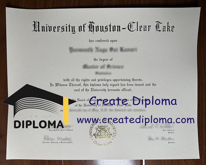 University of Houston-Clear Lake diploma