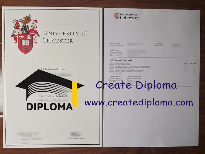 University of Leicester diploma and transcript
