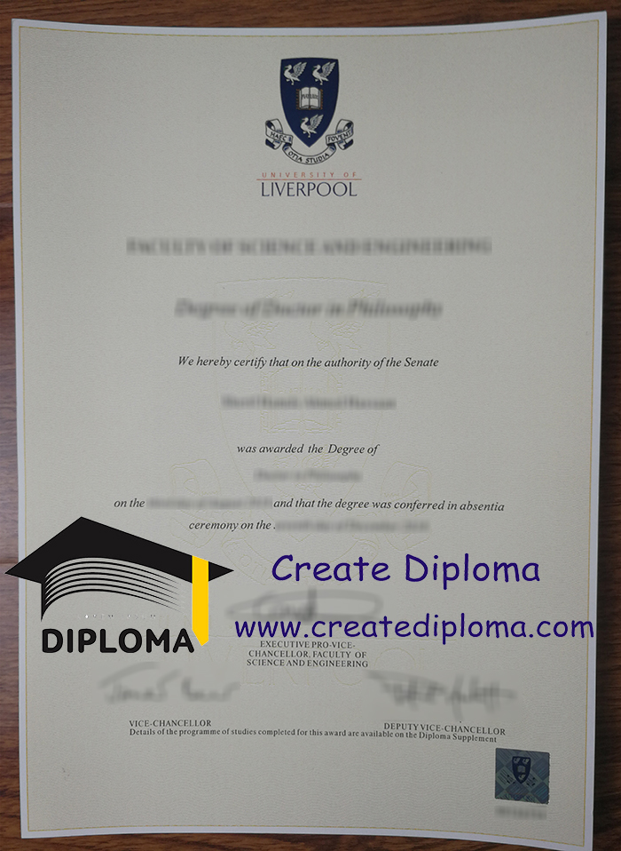 University of Liverpool degree