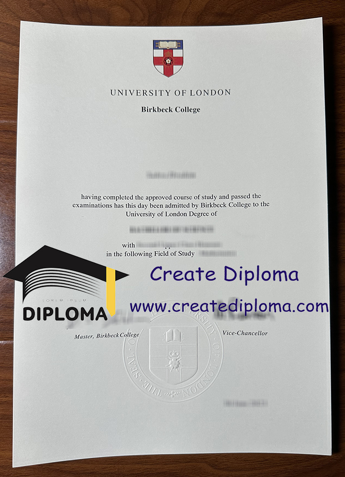 University of London Birkbeck College diploma