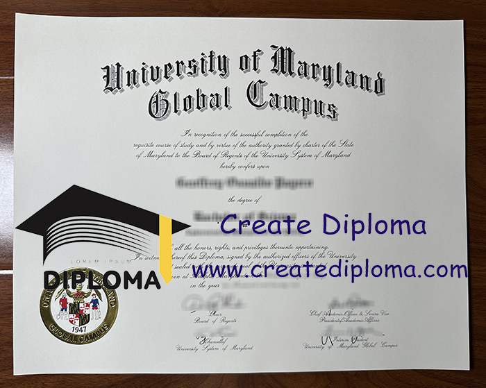 University of Maryland Global Campus diploma