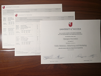 University of Nicosia diploma and transcript