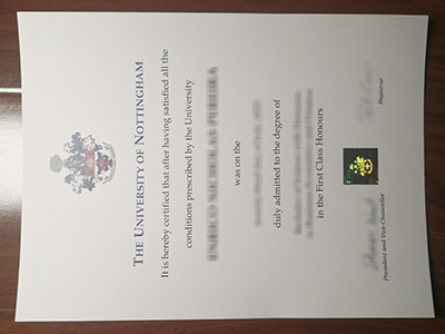 University of Nottingham diploma
