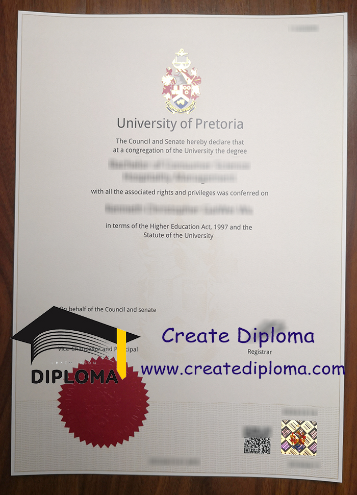 University of Pretoria diploma