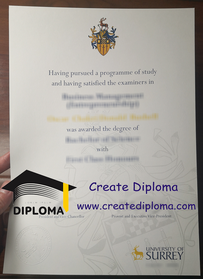 University of Surrey diploma