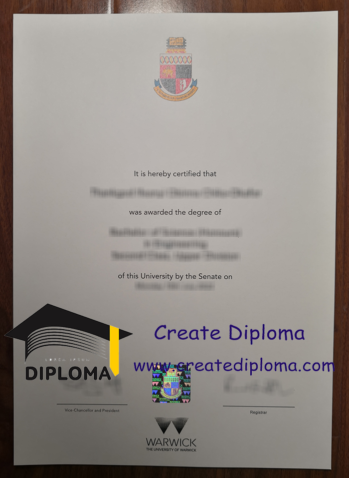 University of Warwick diploma