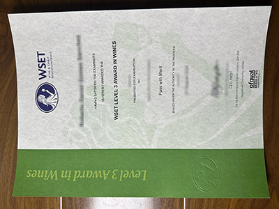 WSET level 3 certificate