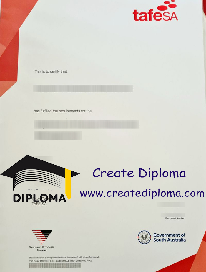 tafeSA certificate