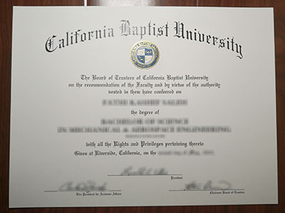 California Baptist University diploma