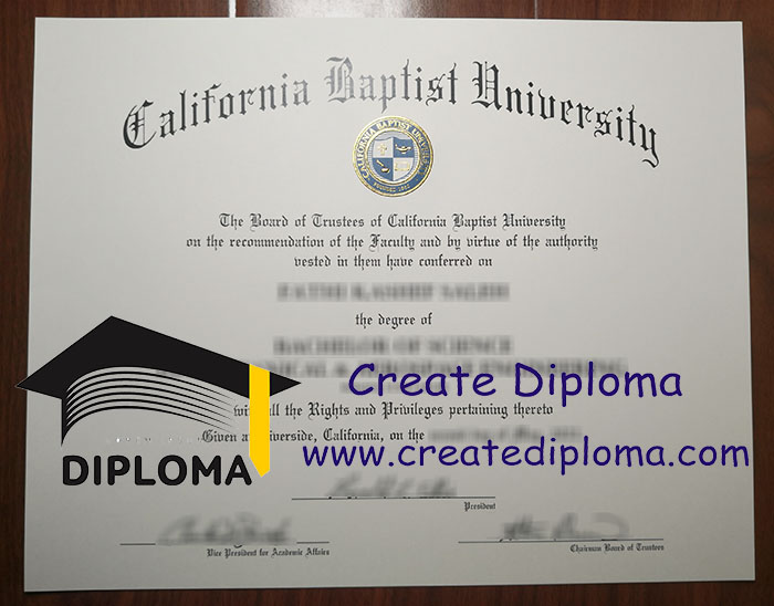 California Baptist University diploma