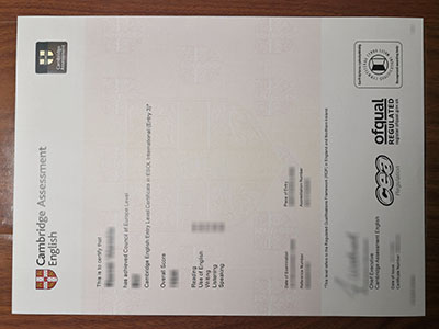 Cambridge CAE certificate