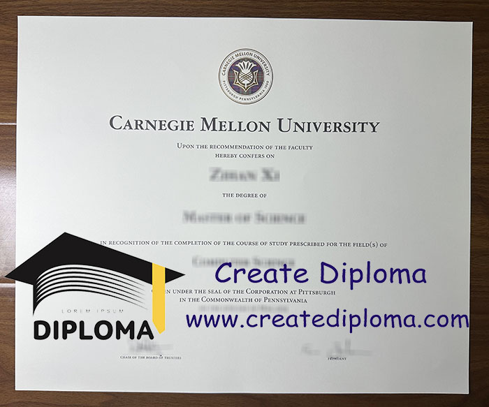 Carnegie Mellon University diploma