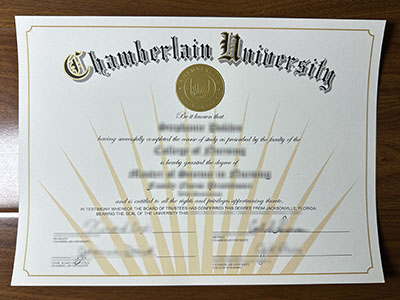 Chamberlain University diploma