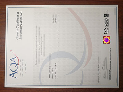 GCSE certificate