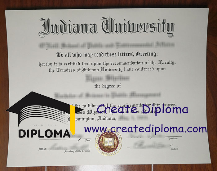 Indiana University diploma