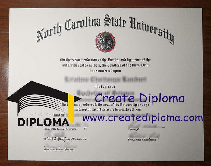 North Carolina State University diploma